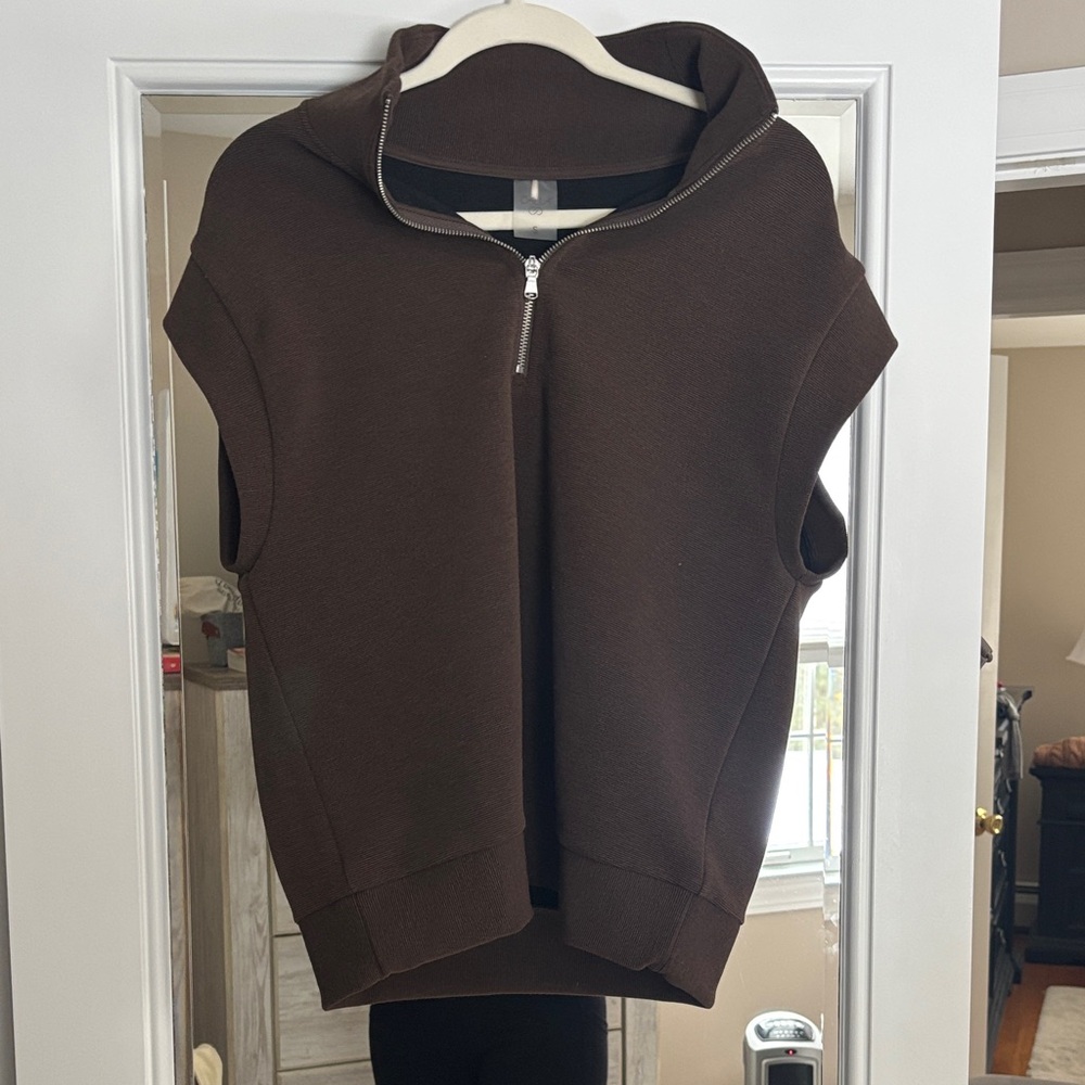 Calia Brown Zip-Up Jacket